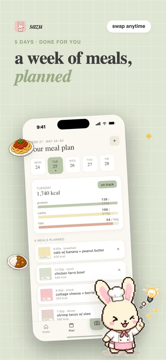 Sazu — your week of meals