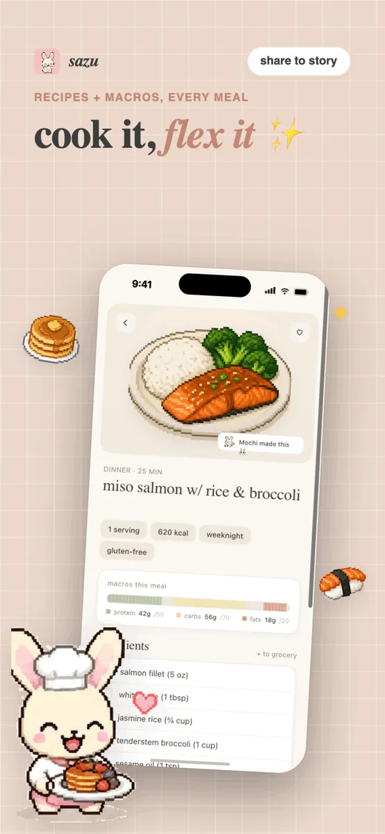Sazu — cook it, flex it